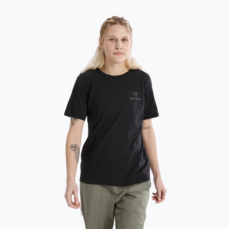 Arcteryx women's Kragg Sl Cotton Emblem Crew t-shirt black