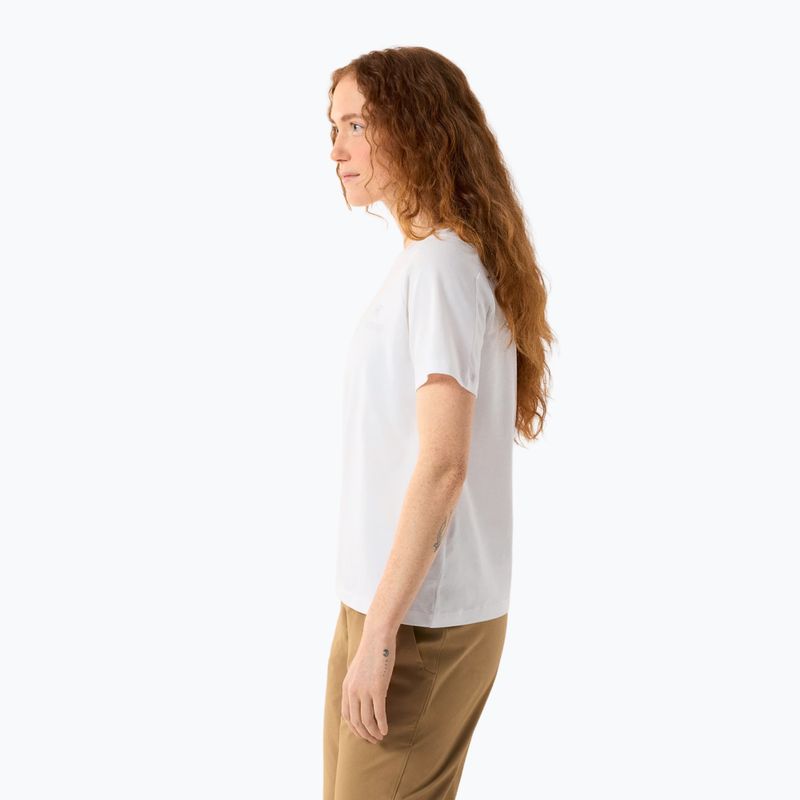 Women's T-shirt Arcteryx Kragg Sl Cotton Emblem Crew white light 5