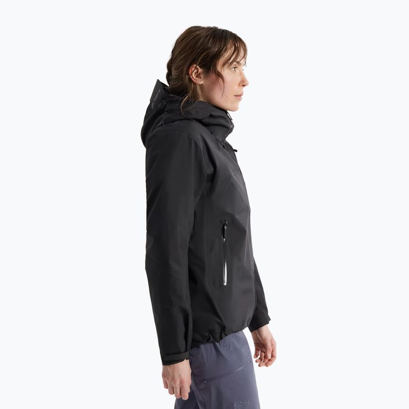 Women's Arcteryx Beta SL rain jacket black 4