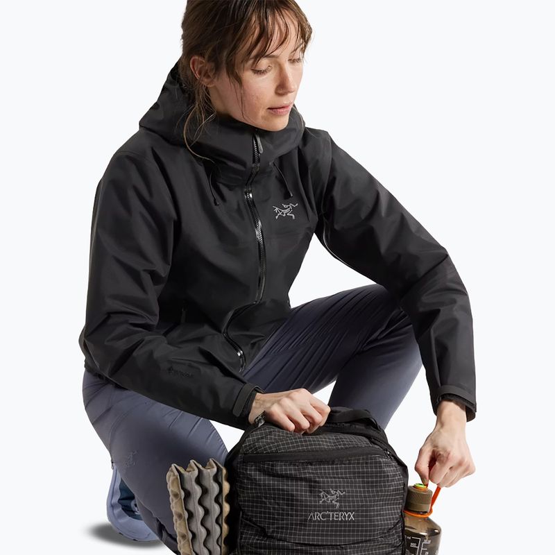 Women's Arcteryx Beta SL rain jacket black 7