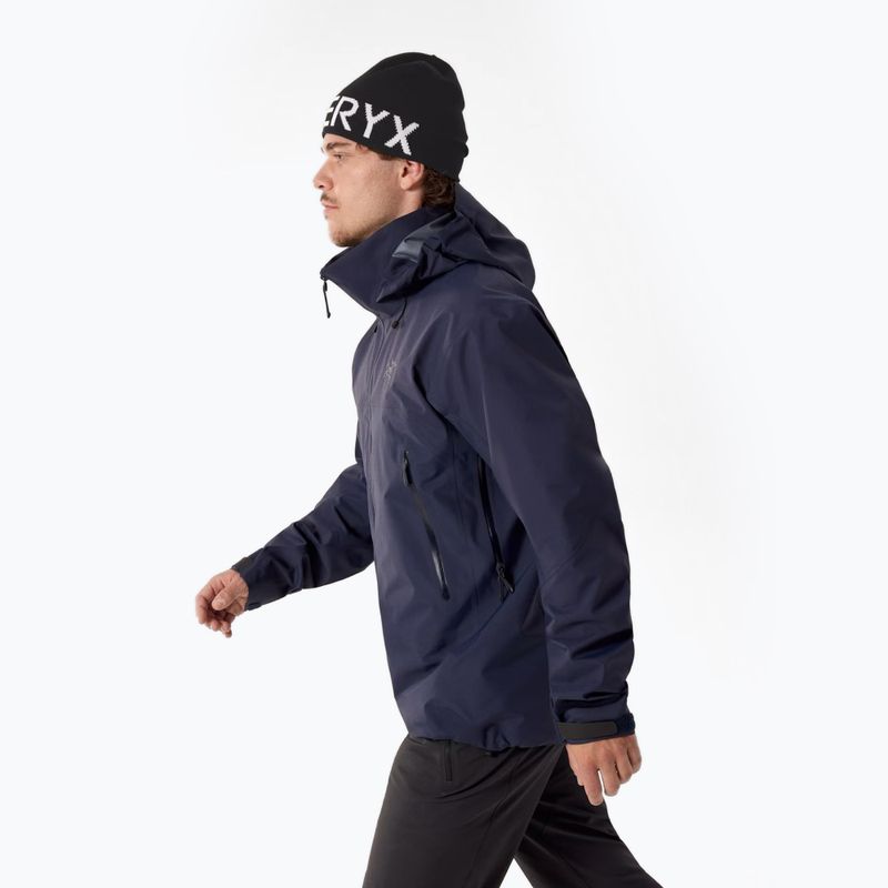 Men's rain jacket Arc'teryx Beta AR black sapphire 3