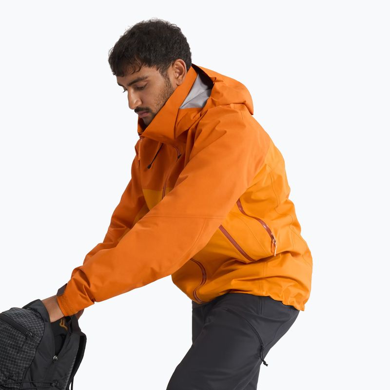 Men's rain jacket Arcteryx Beta AR copper sky/blaze 5