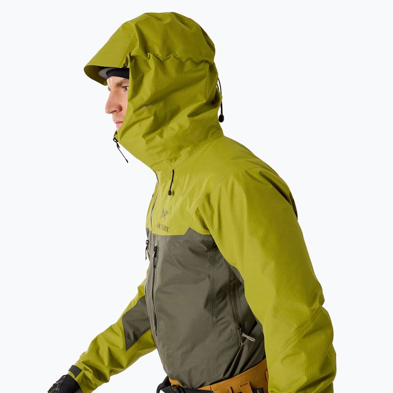 Men's rain jacket Arcteryx Alpha olive moss/tatsu 5