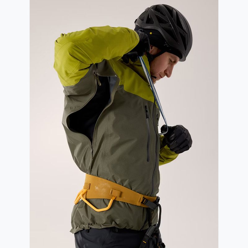 Men's rain jacket Arcteryx Alpha olive moss/tatsu 11