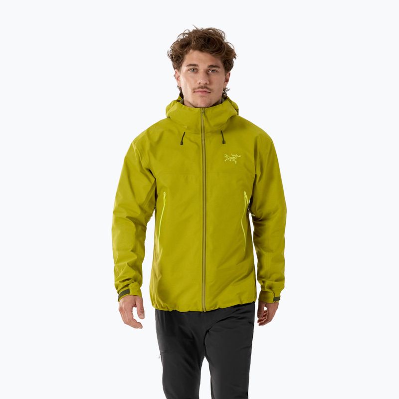 Men's waterproof jacket Arc'teryx Beta SL olive moss/euphoria