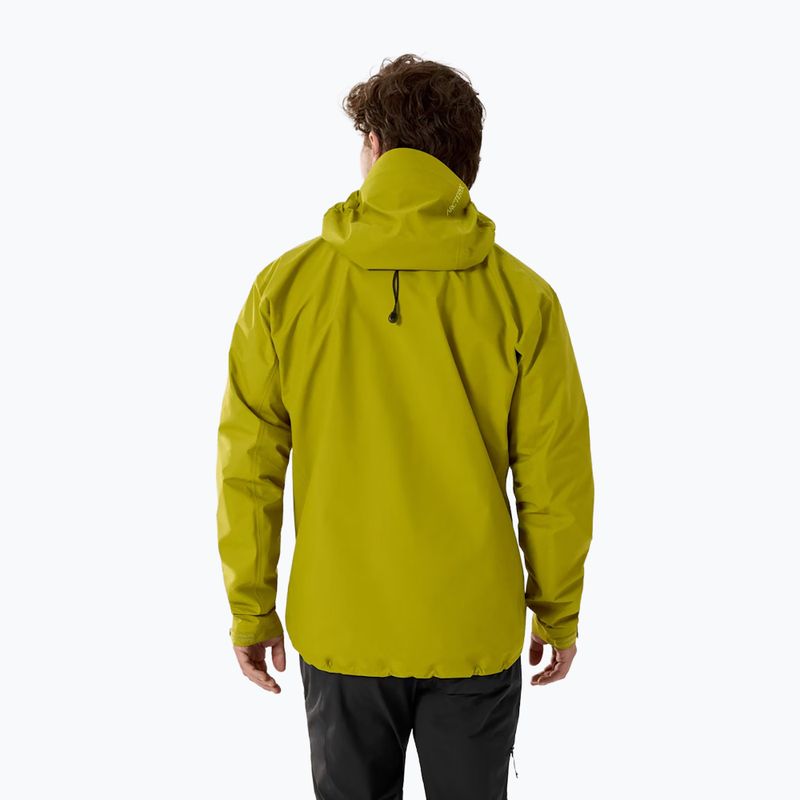 Men's rain jacket Arc'teryx Beta SL olive moss/euphoria 2