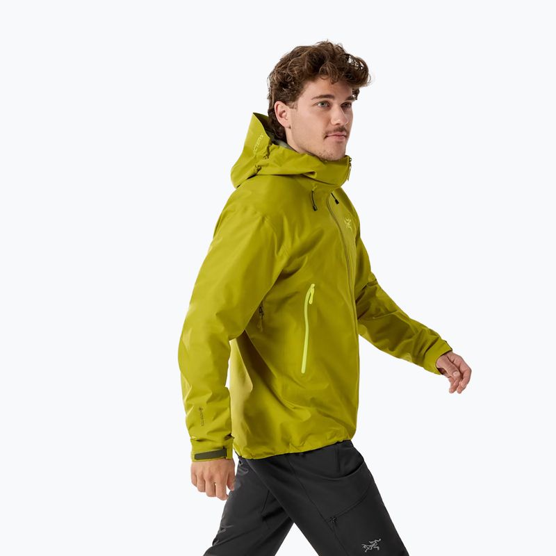 Men's waterproof jacket Arc'teryx Beta SL olive moss/euphoria 3