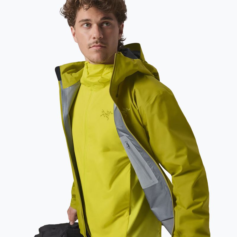 Men's waterproof jacket Arc'teryx Beta SL olive moss/euphoria 4