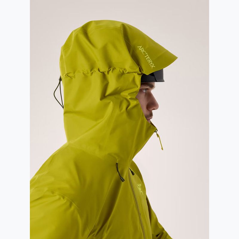 Men's rain jacket Arcteryx Beta SL olive moss/euphoria 5