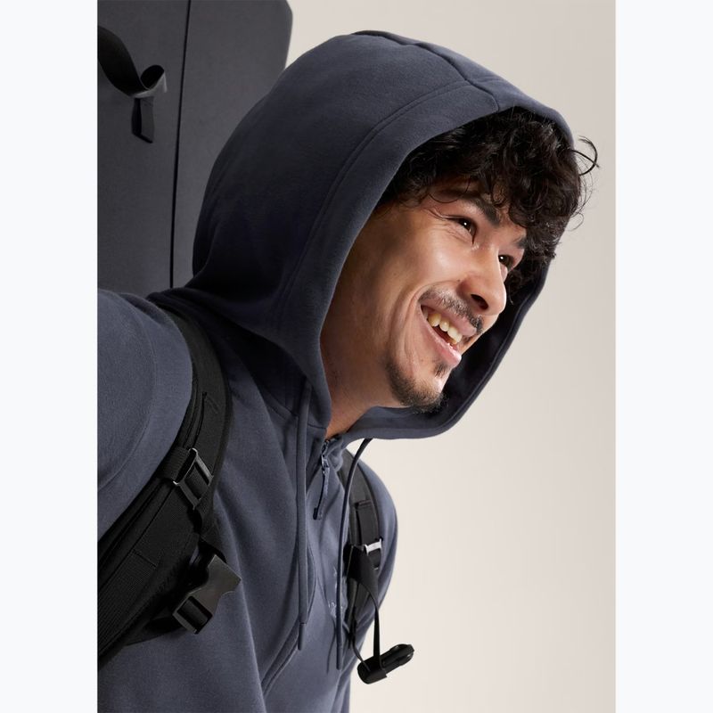 Men's trekking fleece jacket Arcteryx Emblem Fleece Full-Zip Hoody dark stratus 5