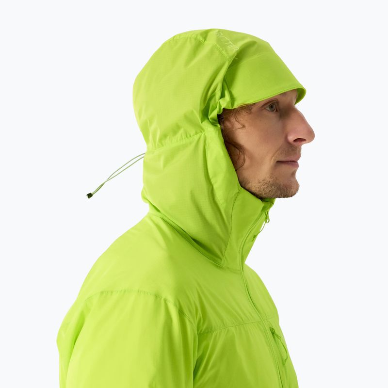 Men's windbreaker jacket  Arcteryx Squamish Hoody mantis 5