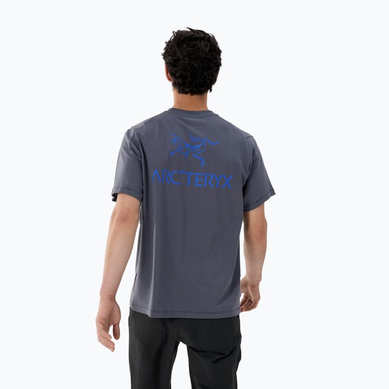 Men's T-shirt Arcteryx Kragg Sl Cotton Bird Word dk stratus/fluidity 3