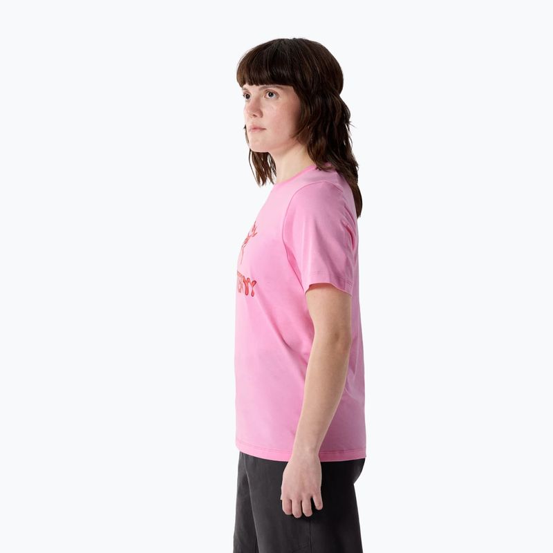 Women's T-shirt Arcteryx Kragg SL Cotton Heatmap Crew pineberry 3