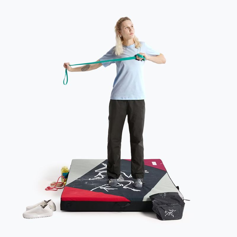 Women's T-shirt Arc'teryx Kragg Sl Cotton Emblem Crew mallow alpine blue 2