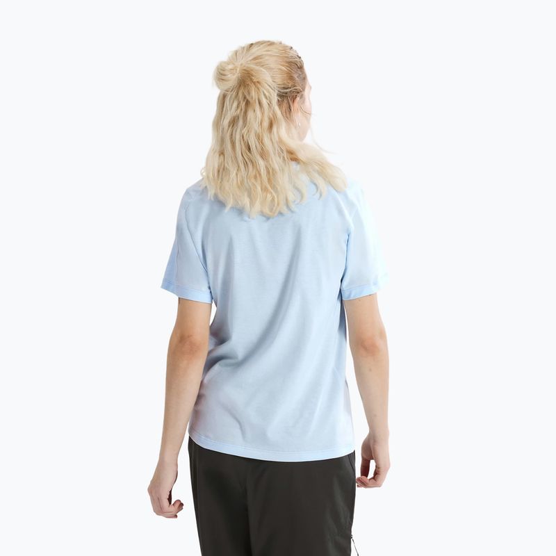 Women's T-shirt Arc'teryx Kragg Sl Cotton Emblem Crew mallow alpine blue 3