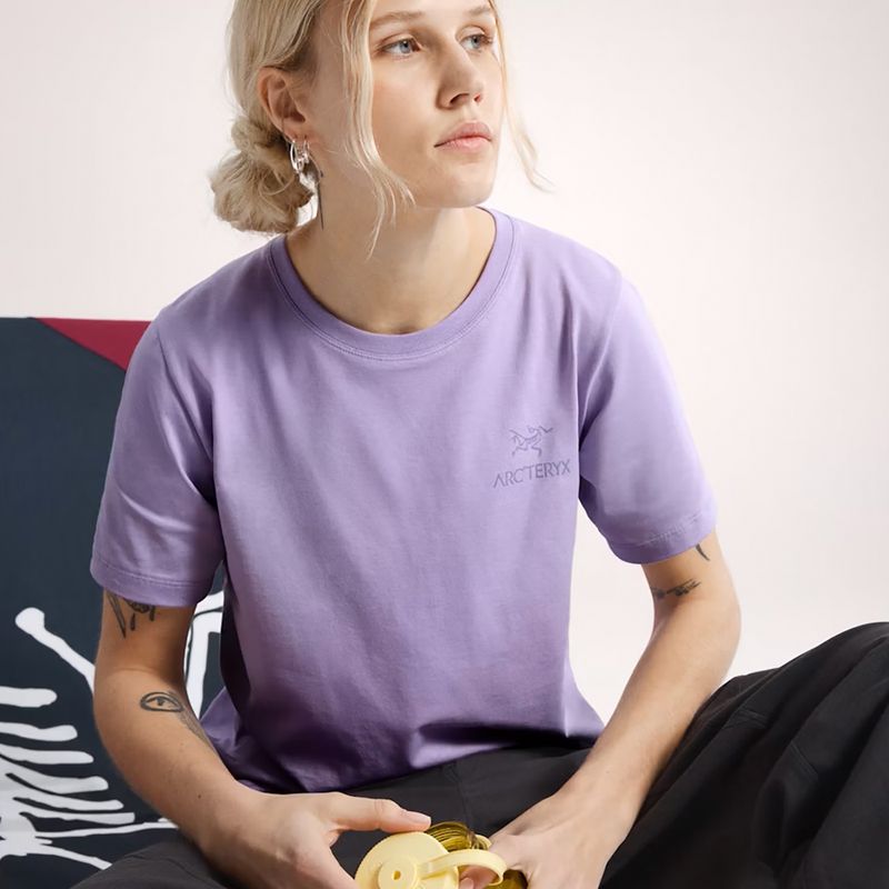 Women's T-shirt Arc'teryx Kragg Sl Cotton Emblem Crew mallow 5