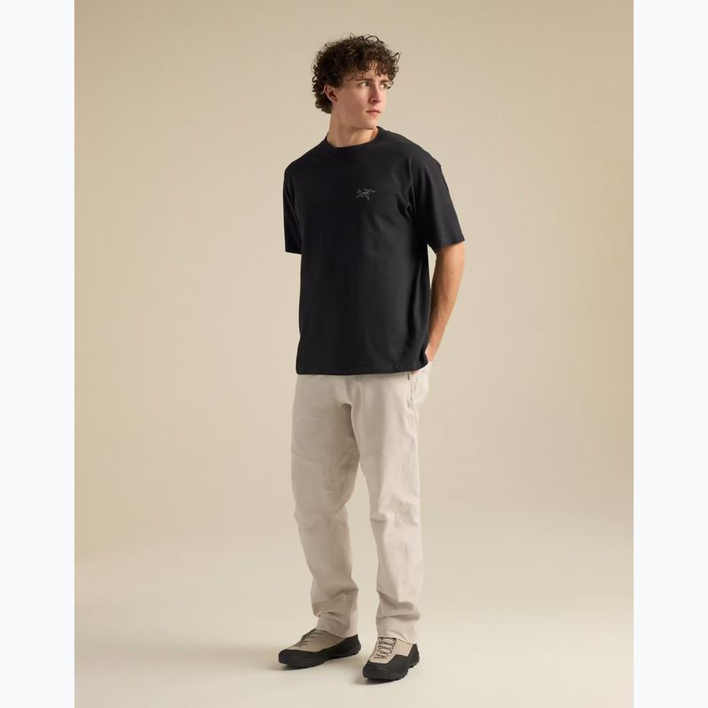 Men's T-shirt Arcteryx Kragg Cotton Emblem Crew SS black 2