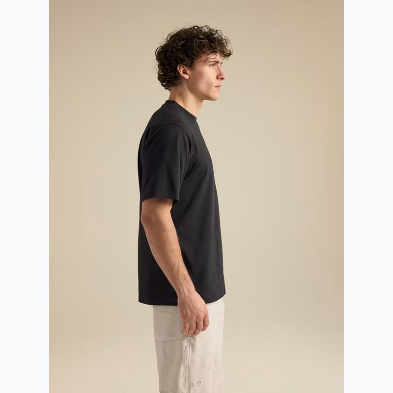 Men's T-shirt Arcteryx Kragg Cotton Emblem Crew SS black 4