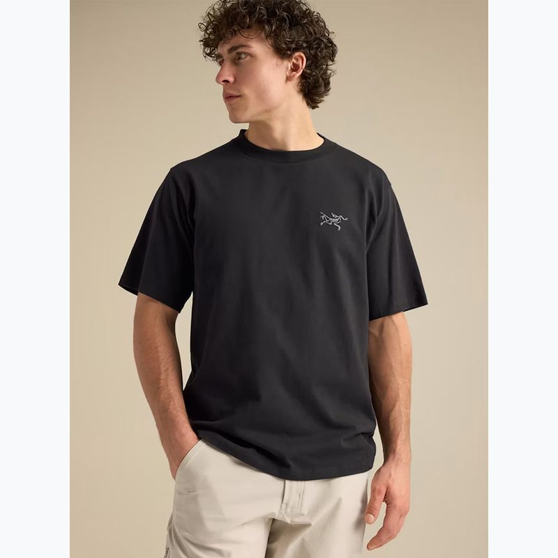 Men's T-shirt Arcteryx Kragg Cotton Emblem Crew SS black 5