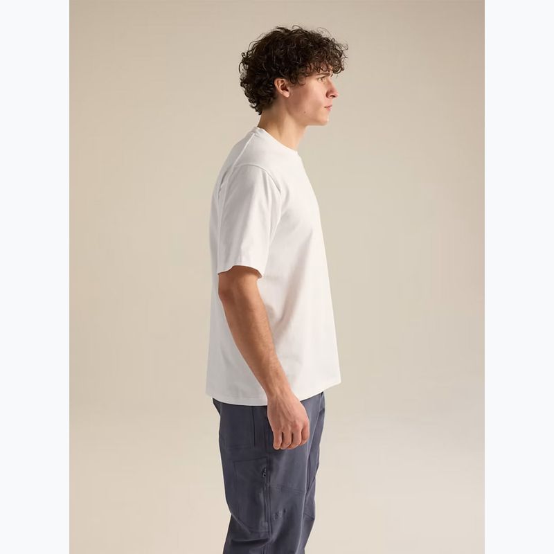 Men's T-shirt Arcteryx Kragg Cotton Emblem Crew SS white light 5