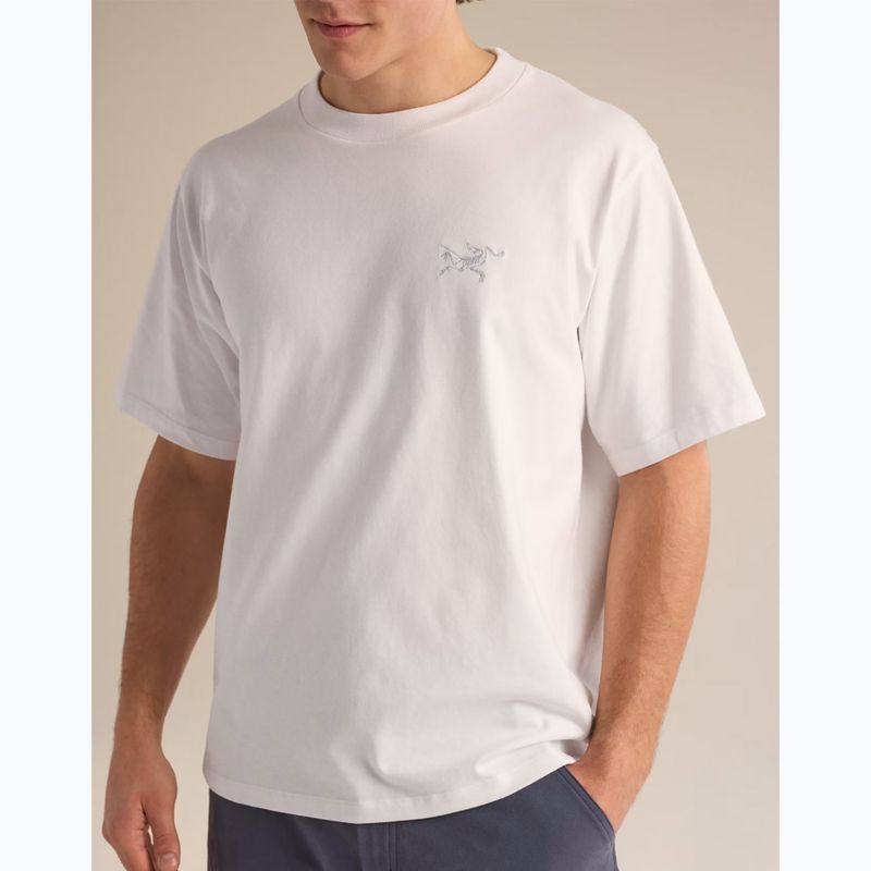 Men's T-shirt Arcteryx Kragg Cotton Emblem Crew SS white light 6