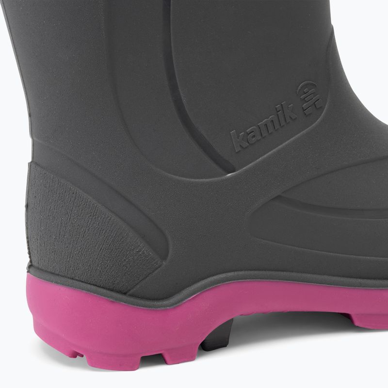 Kamik Snobuster1 children's hiking boots charcoal/magenta 9