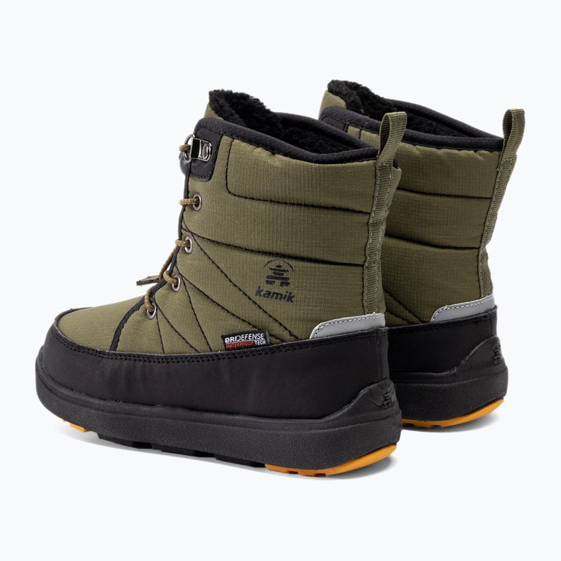 Kamik Luge olive/orange children's trekking boots 3