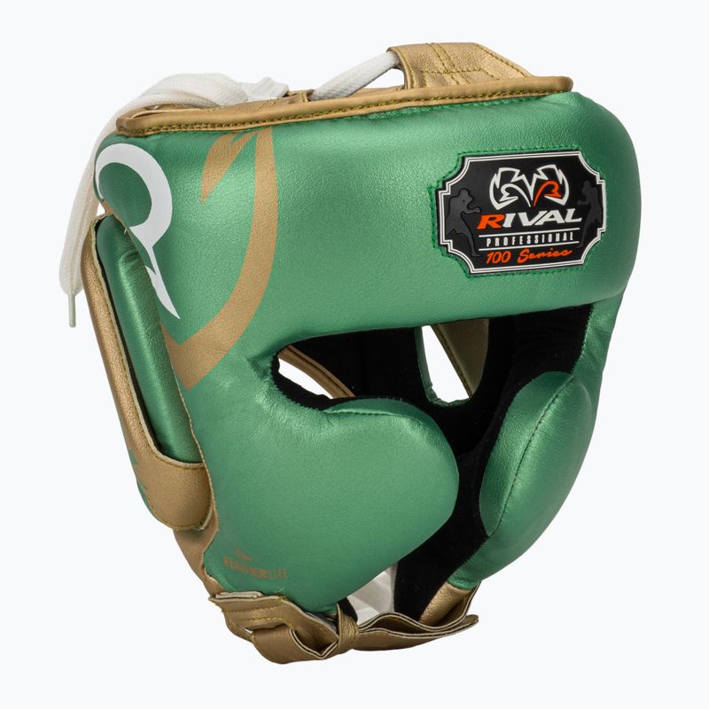 Boxing helmet Rival RHG100 Professional Headgear green/gold
