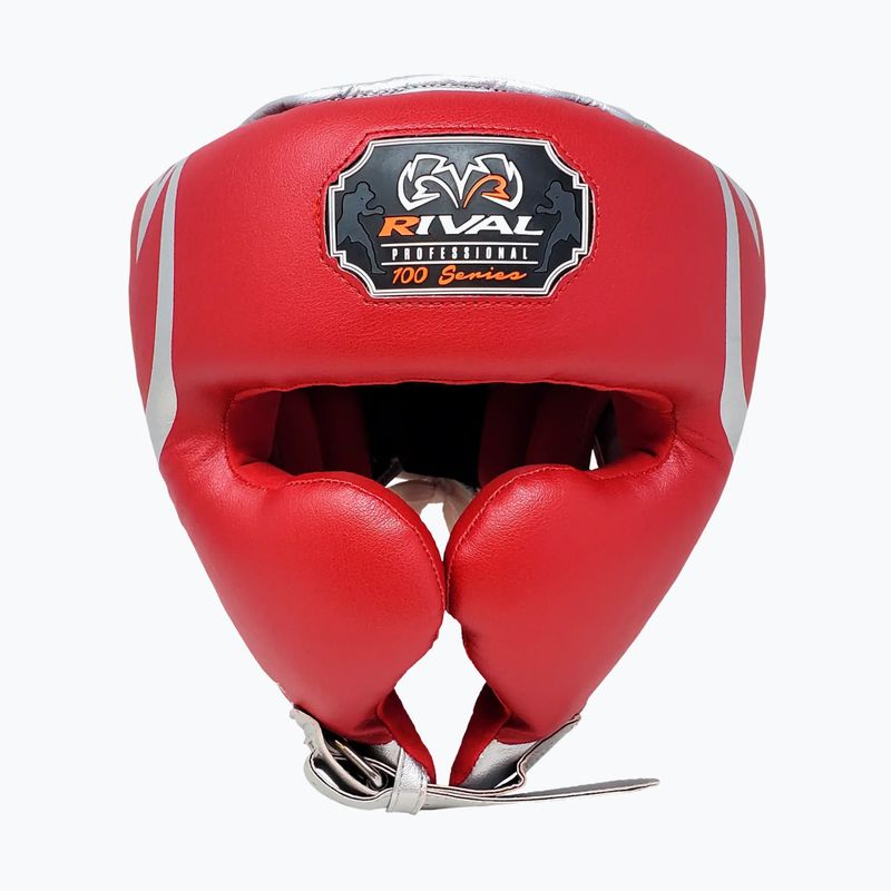 Boxing helmet Rival RHG100 Professional Headgear red/silver