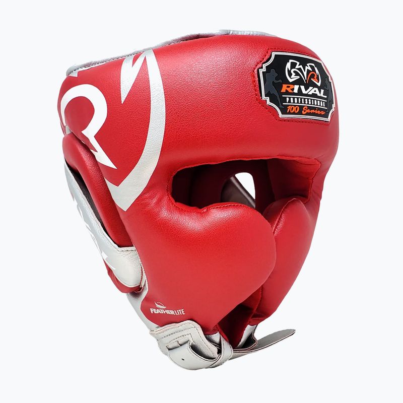 Boxing helmet Rival RHG100 Professional Headgear red/silver 2