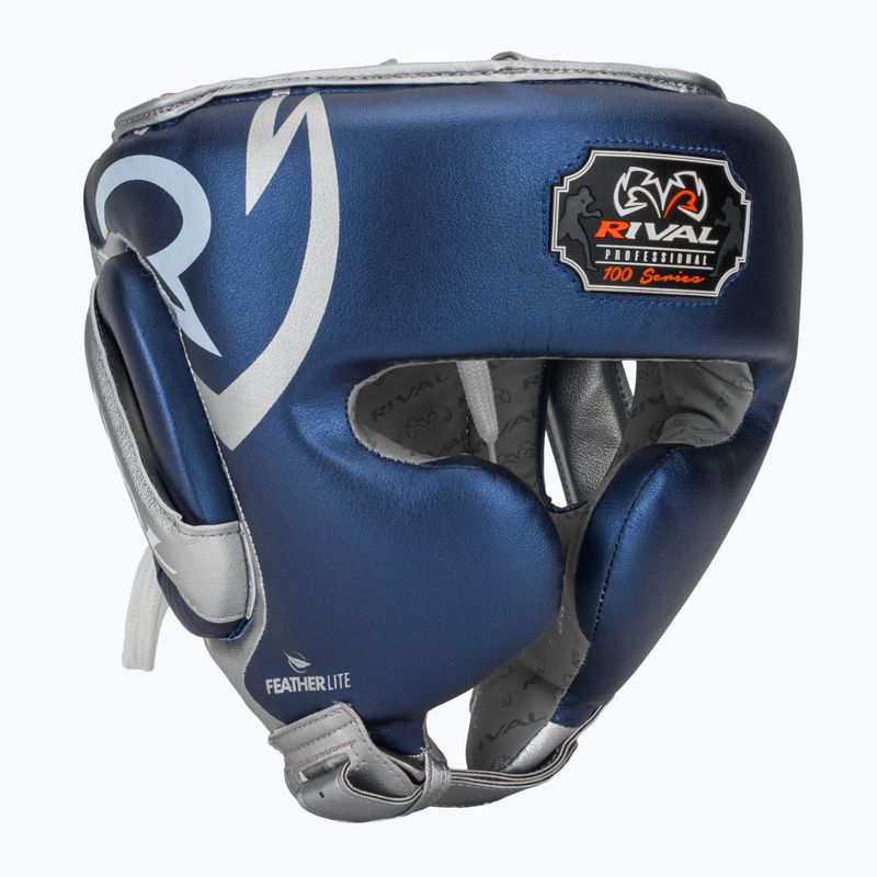 Rival RHG100 Professional Headgear blue/silver boxing helmet