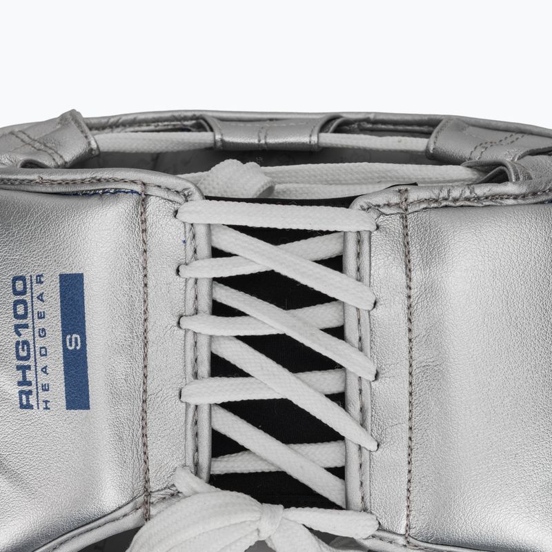 Rival RHG100 Professional Headgear blue/silver boxing helmet 5