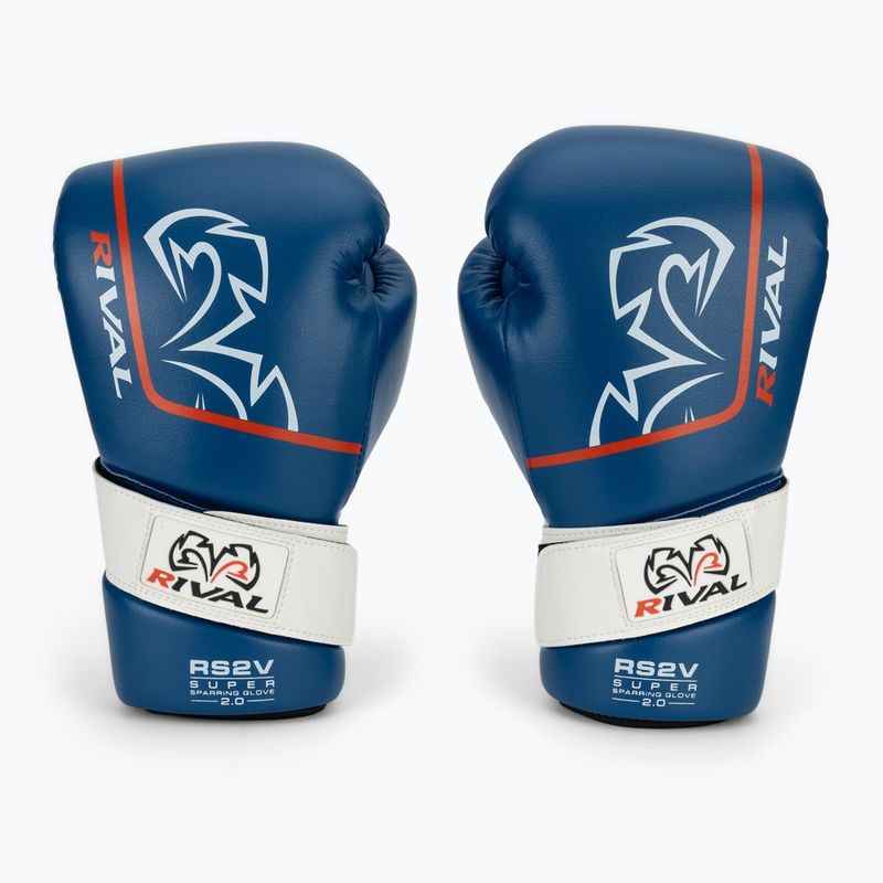 Boxing gloves Rival RS2V Super Sparring 2.0 blue 2