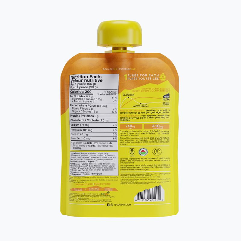 Näak Ultra Energy Gel 90 g sweet potatoes butternut squash 2