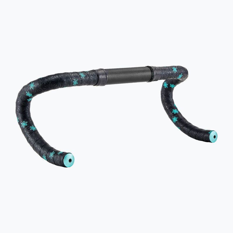 SUPACAZ Super Sticky Kush Galaxy celeste print/celeste plugs handlebar wrap 3