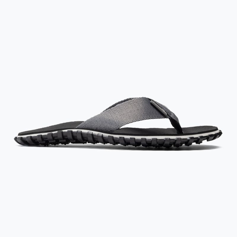 Gumbies Duckbill flip flops grey and black 2