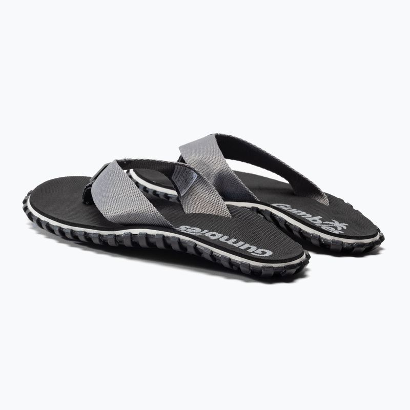 Gumbies Duckbill flip flops grey and black 3