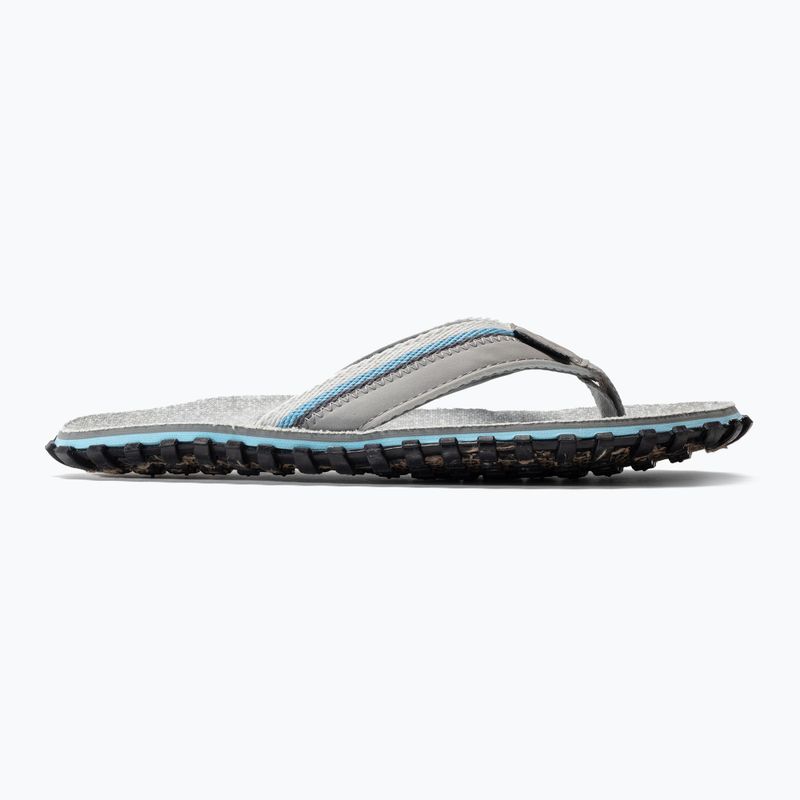 Gumbies Cairns blue-grey flip flops 2
