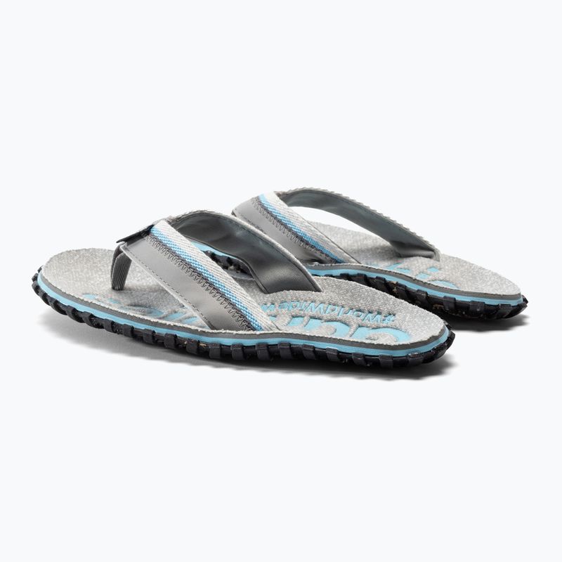 Gumbies Cairns blue-grey flip flops 3