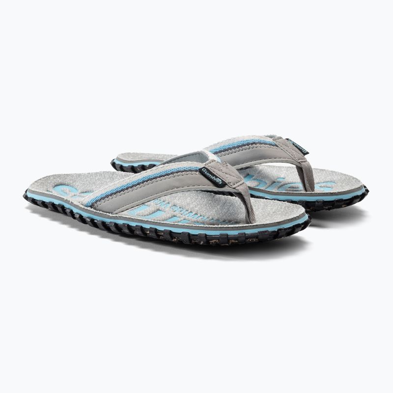 Gumbies Cairns blue-grey flip flops 5