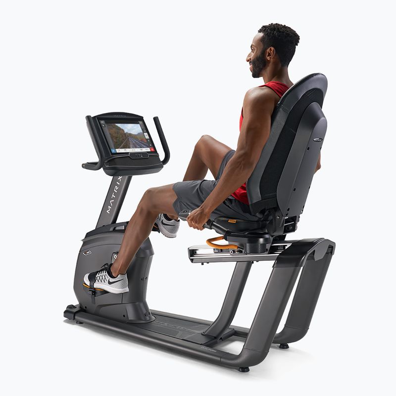 Matrix Fitness recumbent bike R50XIR-02 graphite grey 4