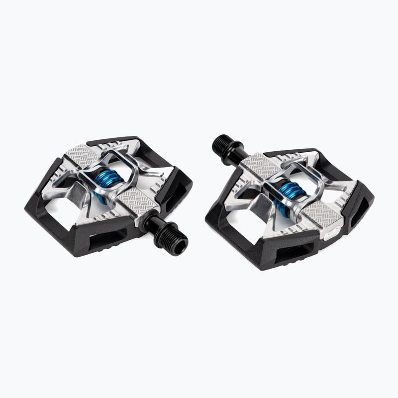 Crankbrothers Double Shot 2 black/silver/blue bicycle pedals
