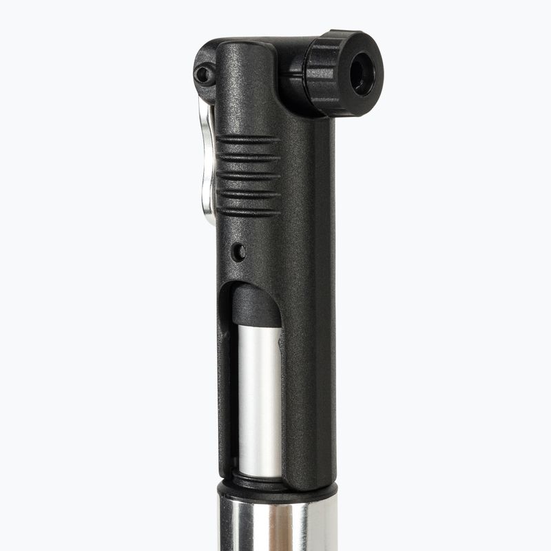 Crankbrothers Klic HV Mini Floor 110 psi silver bicycle pump 3