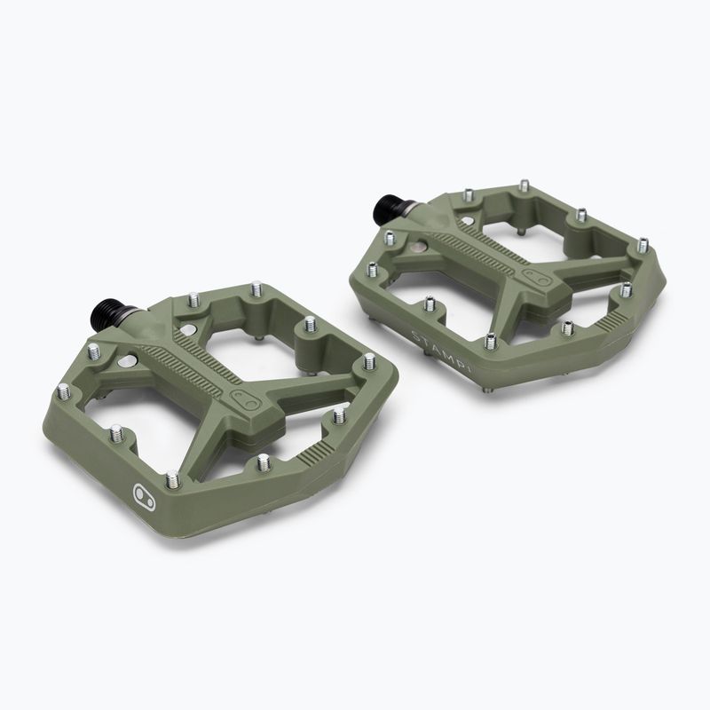 Crankbrothers Stamp 1 Gen2 green bicycle pedals 2