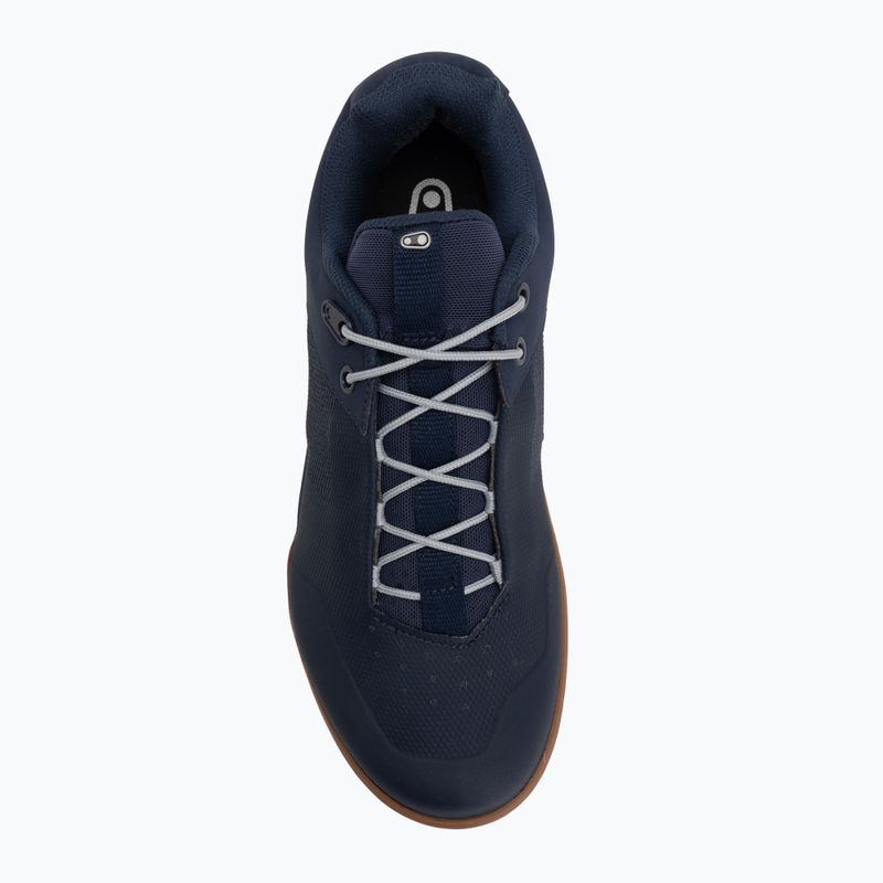 Men's platform cycling shoes Crankbrothers Stamp Lace navy blue and brown CR-STL04281A105 5