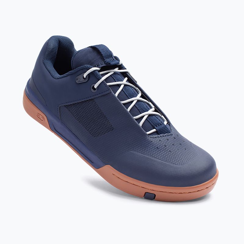 Men's platform cycling shoes Crankbrothers Stamp Lace navy blue and brown CR-STL04281A105