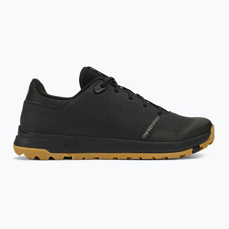 Crankbrothers Stamp Trail Lace black /black/gum outsole platform cycling shoes 2