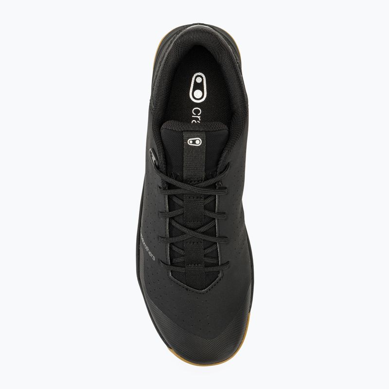 Crankbrothers Stamp Trail Lace black /black/gum outsole platform cycling shoes 5