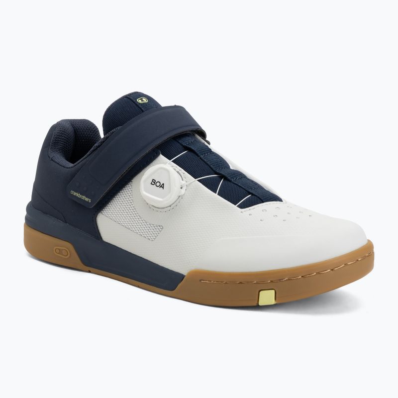 Cycling platform shoes Crankbrothers Stamp Boa navy grey/gum outsole