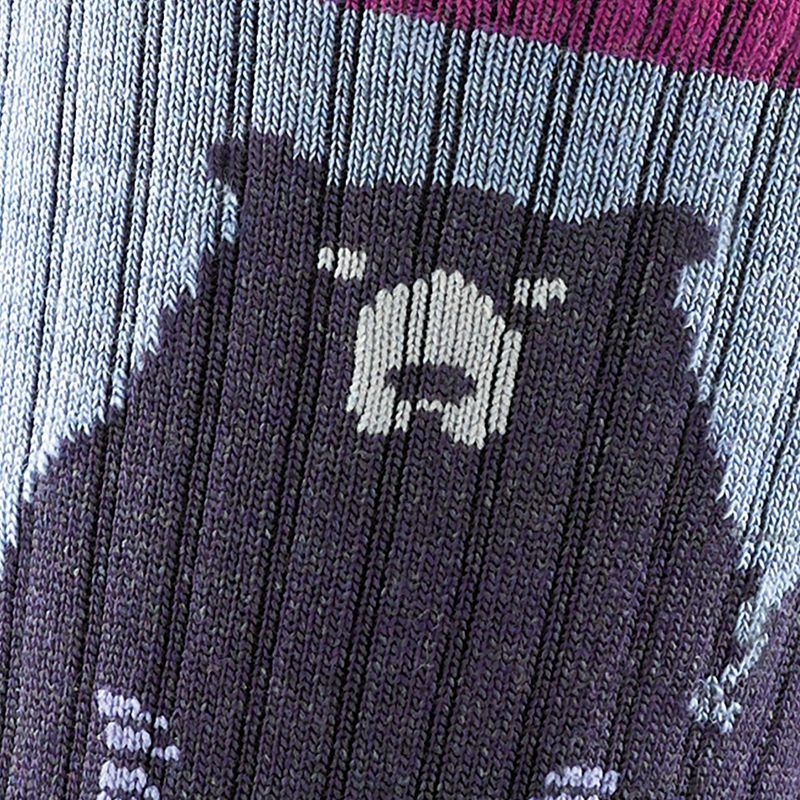 Women's Socks Darn Tough Bear Town Micro Crew Cushion purple 2